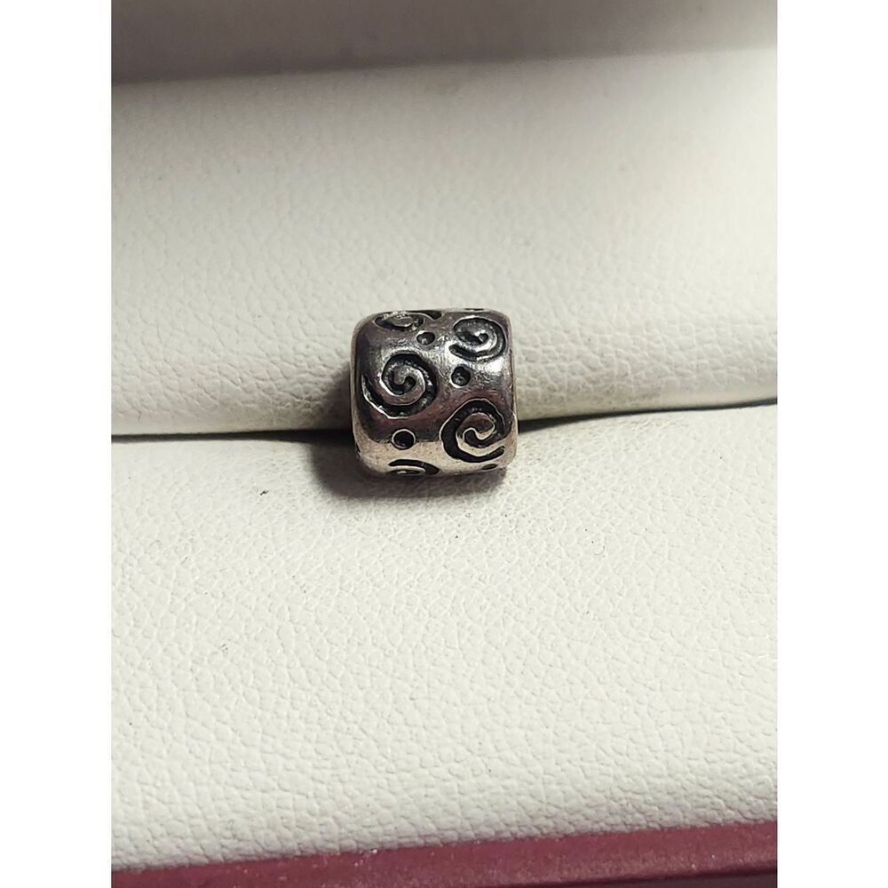Pandora Curls Charm Retired Sterling Silver Curls Designer Bead - 790124